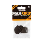 Uñetas Marca Jim Dunlop Modelo MAX-GRIP JAZZ III CARBON FIBER de 1.38 MM. Color dorado - Imagen 4