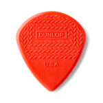Uñetas Marca Jim Dunlop Modelo MAX-GRIP JAZZ III NYLON de 1.38 MM. Color Rojo - Imagen 2