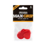Uñetas Marca Jim Dunlop Modelo MAX-GRIP JAZZ III NYLON de 1.38 MM. Color Rojo - Imagen 4