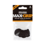 Uñetas Marca Jim Dunlop Modelo MAX-GRIP JAZZ III STIFFO de 1.38 MM. Color dorado - Imagen 4