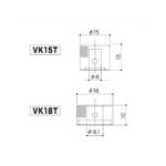 Perillas Concéntricas Marca GOTOH. Modelo VK15T/VK18T. - Imagen 3